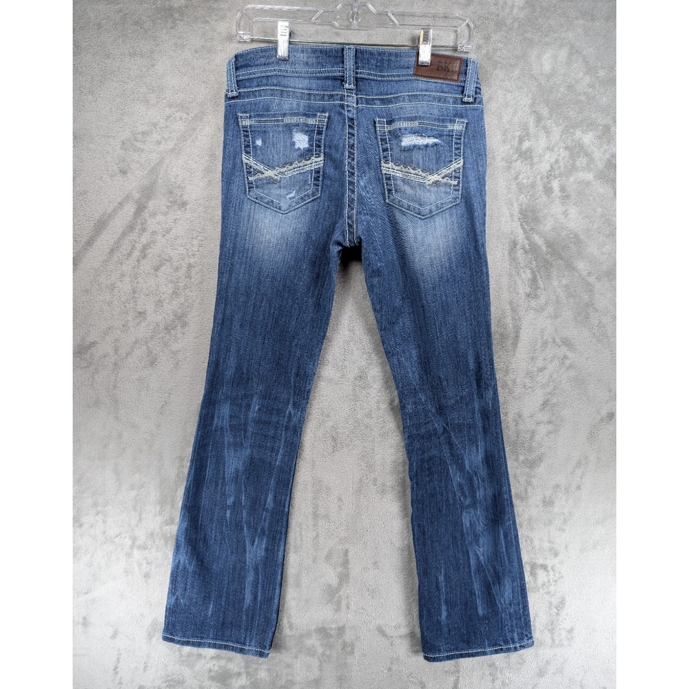 BKE Stella Low Rise Bootcut Jeans Rodeo Distressed - Picture 2 of 8